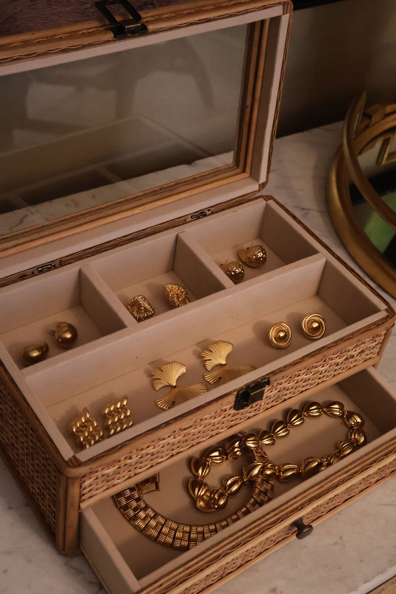 Nature's Elegance Rattan Jewellery Box - Casa di Lei