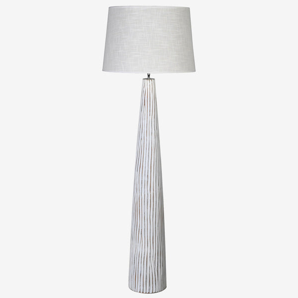 Bleached Birch Tall Floor Lamp