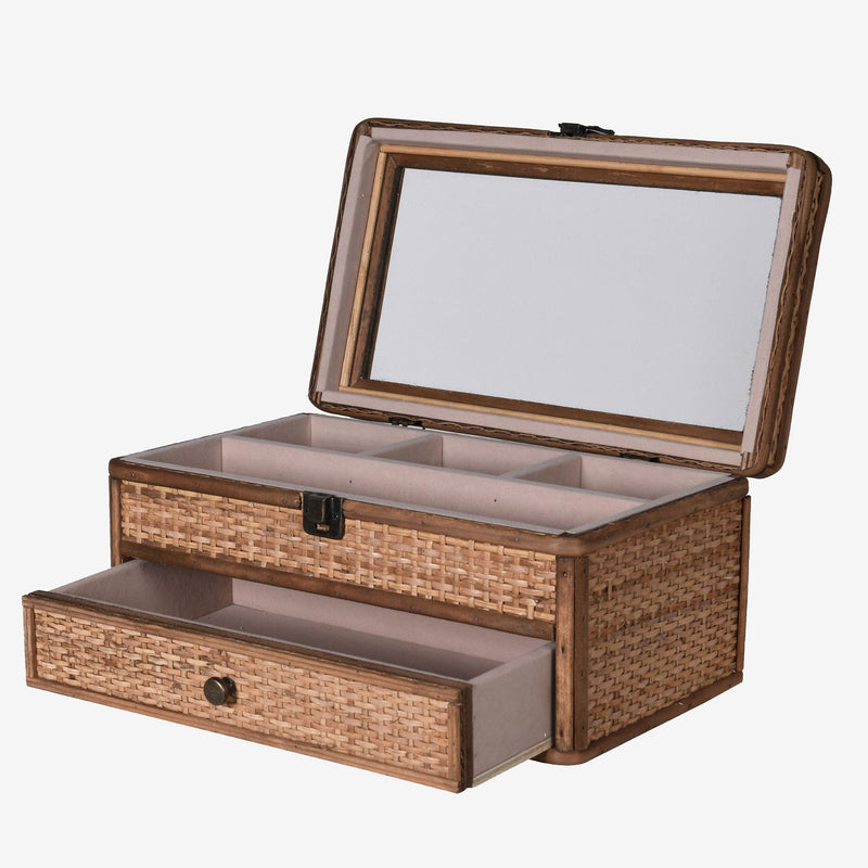 Nature's Elegance Rattan Jewellery Box - Casa di Lei