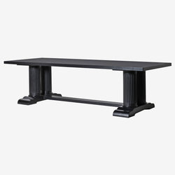 Prestige Black Pillar Dining Table - Casa di Lei