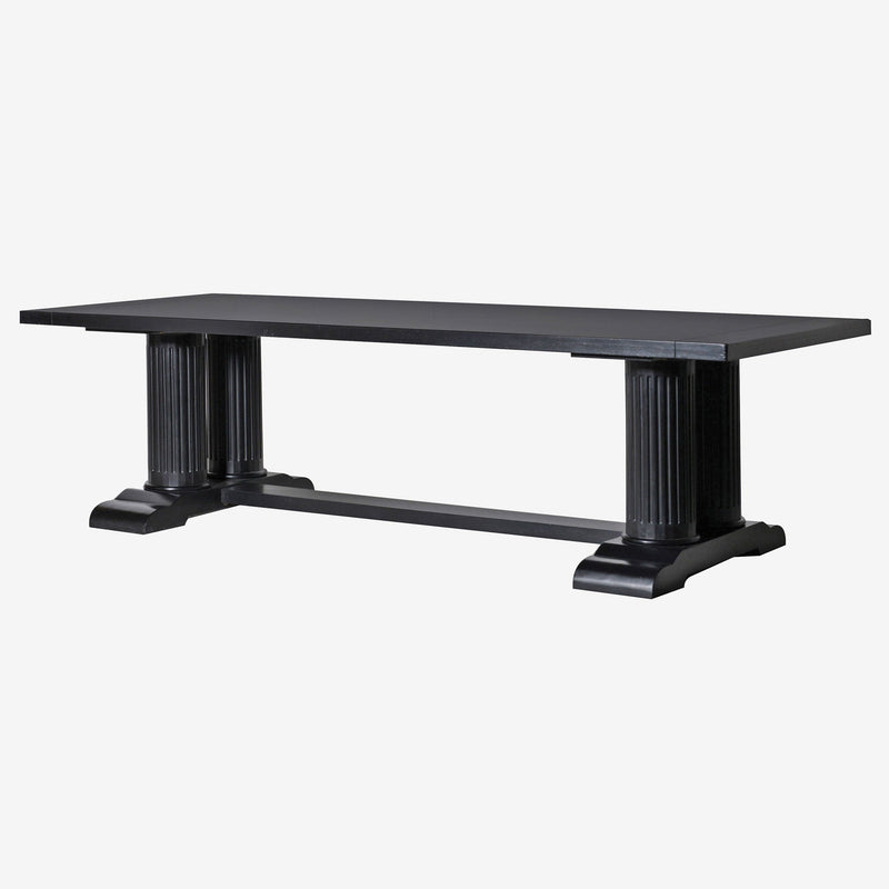 Prestige Black Pillar Dining Table - Casa di Lei