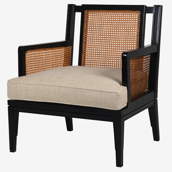 Sand and Ebony Relaxing Armchair - Casa di Lei