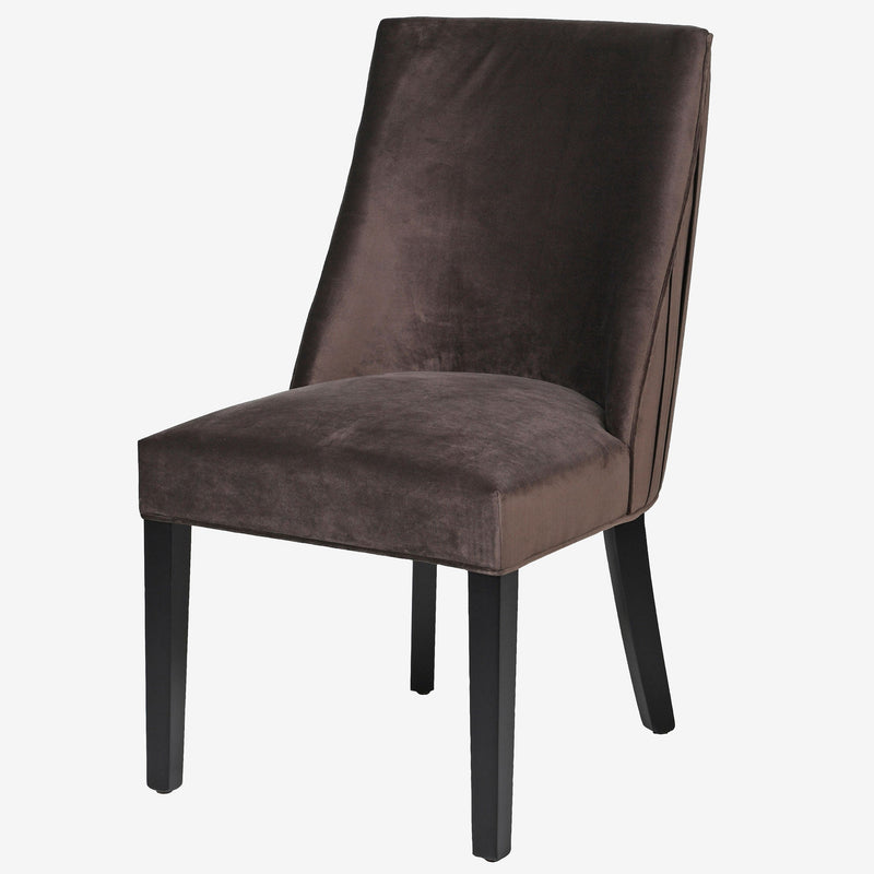 Trunk Pleated Velvet Dining Chair