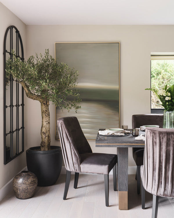 Trunk Pleated Velvet Dining Chair - Casa di Lei