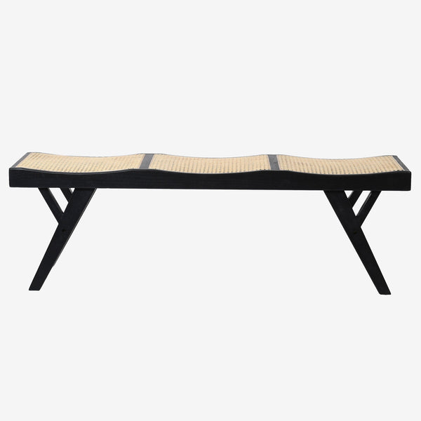 Urban Espresso Rattan Bench