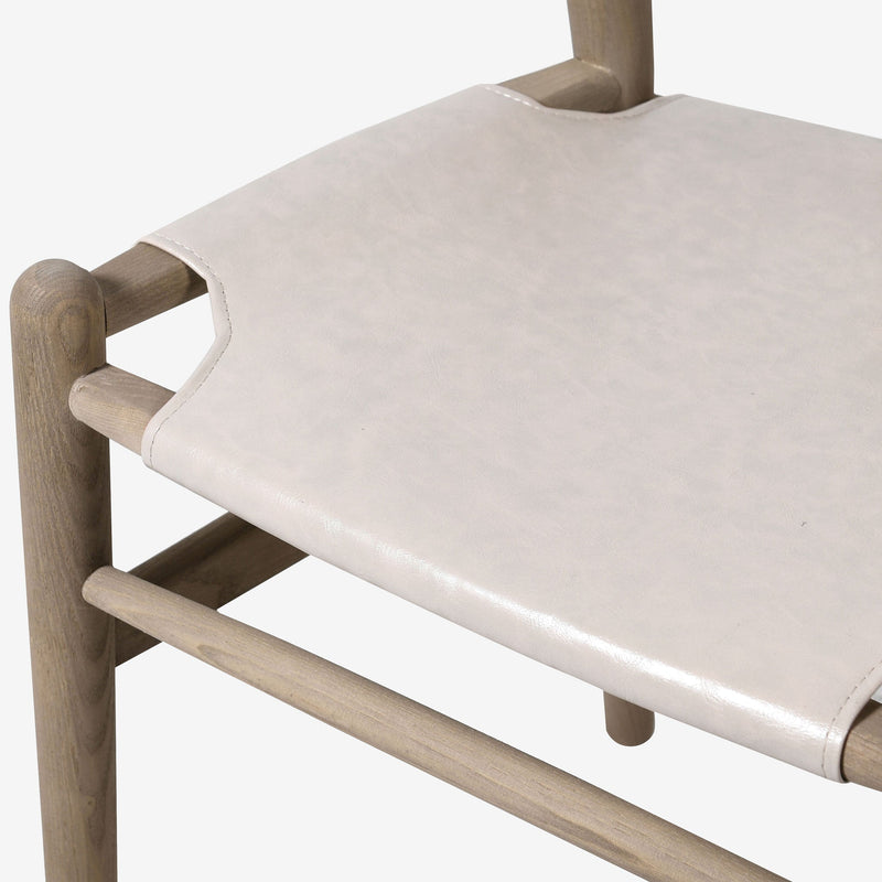 Urban Oak and Grey Leather Seat - Casa di Lei