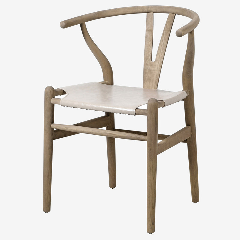 Urban Oak and Grey Leather Seat - Casa di Lei