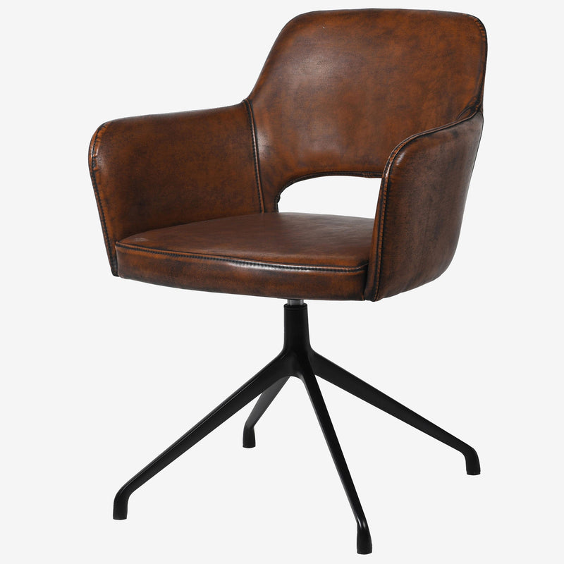Vintage Style Leather Arthur Desk Chair - Casa di Lei